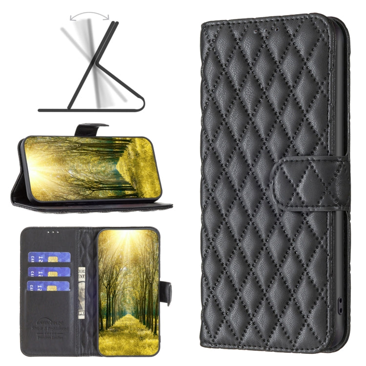 For Motorola Edge 40 Diamond Lattice Wallet Flip Leather Phone Case