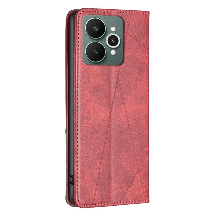 For Realme 15 Pro 5G Rhombus Texture Leather Phone Case