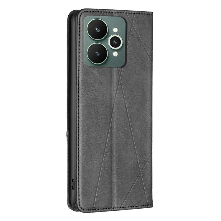 For Realme 15 Pro 5G Rhombus Texture Leather Phone Case