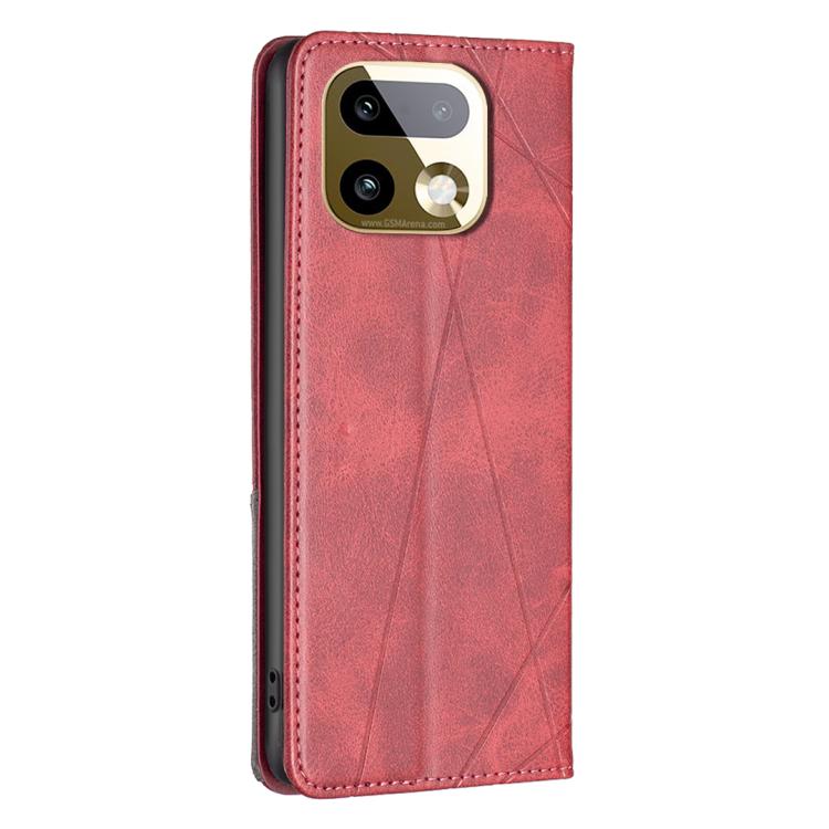 For Realme 16 Pro 5G Rhombus Texture Leather Phone Case
