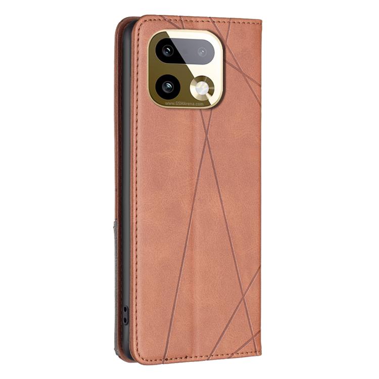 For Realme 16 Pro 5G Rhombus Texture Leather Phone Case