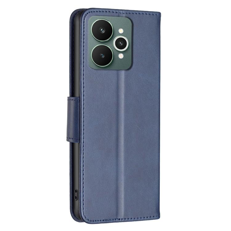 For Realme 15 5G Lambskin Texture Pure Color Flip Leather Phone Case