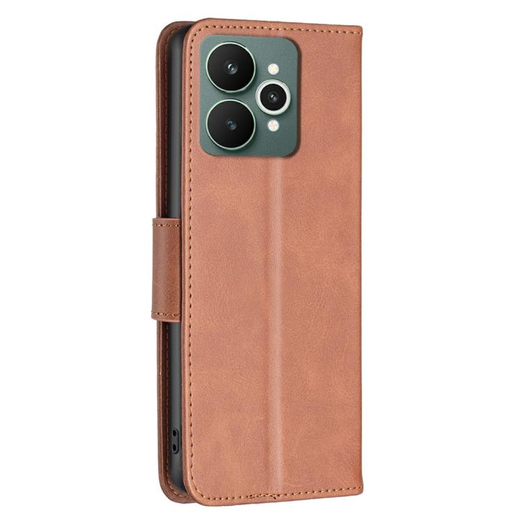For Realme 15 Pro 5G Lambskin Texture Pure Color Flip Leather Phone Case