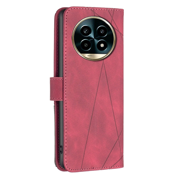 For Realme 13 Pro 5G / 13 Pro+ 5G Magnetic Buckle Rhombus Texture Leather Phone Case