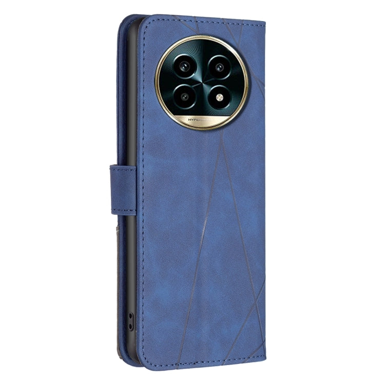 For Realme 13 Pro 5G / 13 Pro+ 5G Magnetic Buckle Rhombus Texture Leather Phone Case