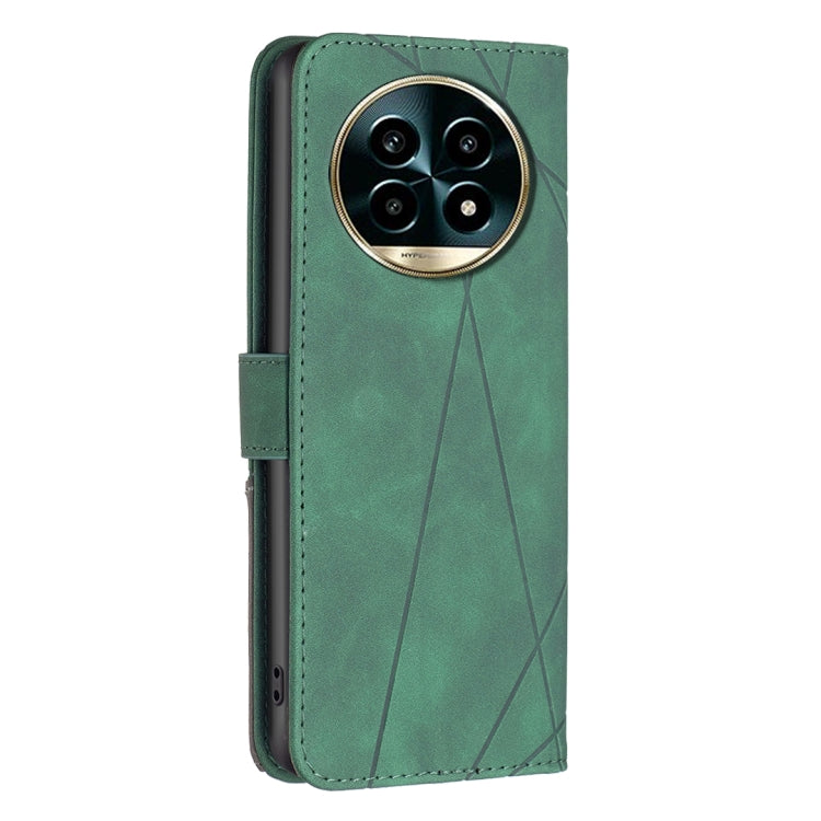 For Realme 13 Pro 5G / 13 Pro+ 5G Magnetic Buckle Rhombus Texture Leather Phone Case
