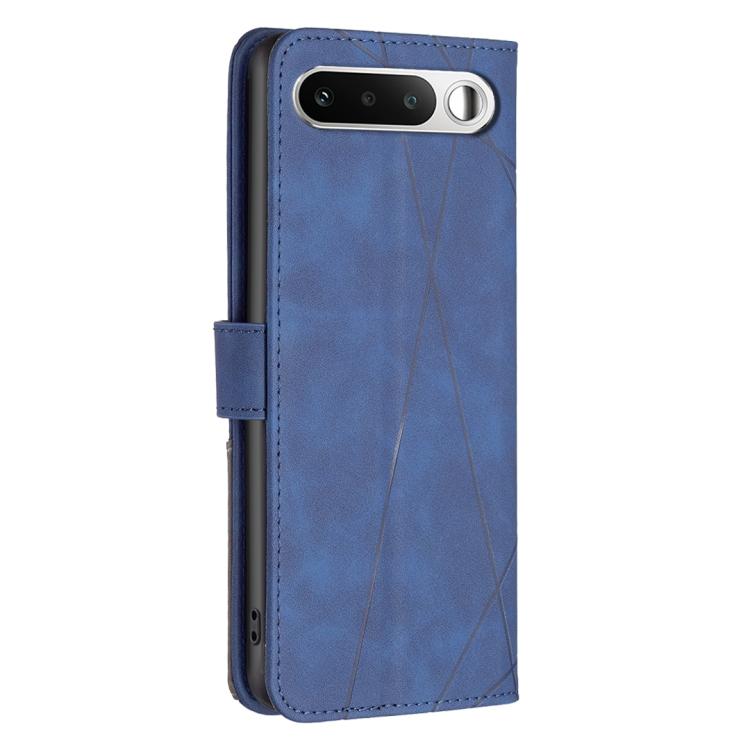 For Realme 16 5G Magnetic Buckle Rhombus Texture Leather Phone Case