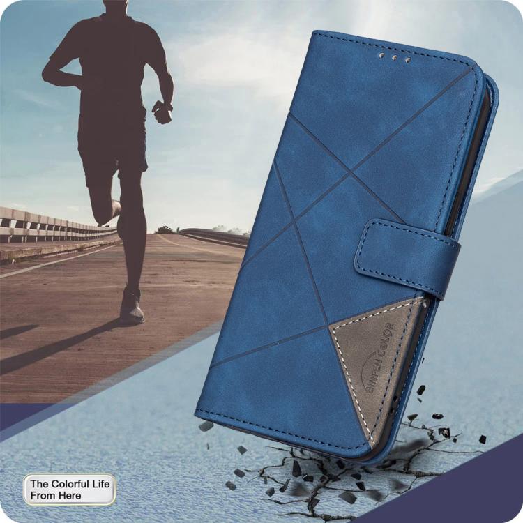For Realme 16 5G Magnetic Buckle Rhombus Texture Leather Phone Case