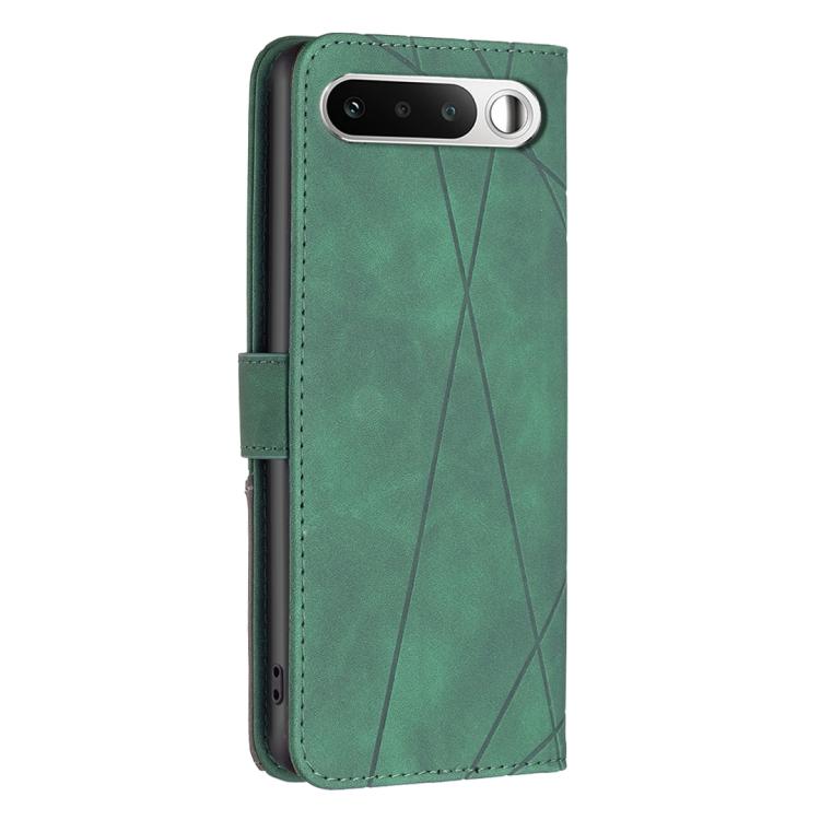 For Realme 16 5G Magnetic Buckle Rhombus Texture Leather Phone Case