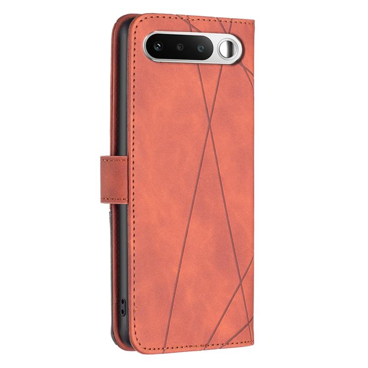 For Realme 16 5G Magnetic Buckle Rhombus Texture Leather Phone Case