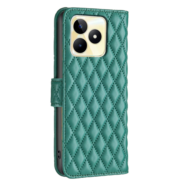 For Realme C53 Diamond Lattice Wallet Flip Leather Phone Case