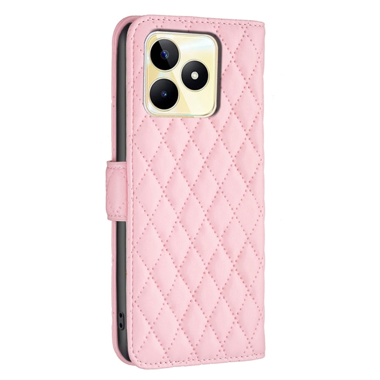 For Realme C53 Diamond Lattice Wallet Flip Leather Phone Case
