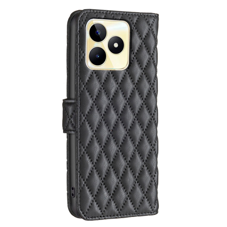 For Realme C53 Diamond Lattice Wallet Flip Leather Phone Case
