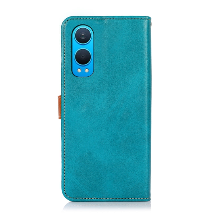 For OnePlus Nord CE4 Lite KHAZNEH Dual-color Cowhide Texture Flip Leather Phone Case