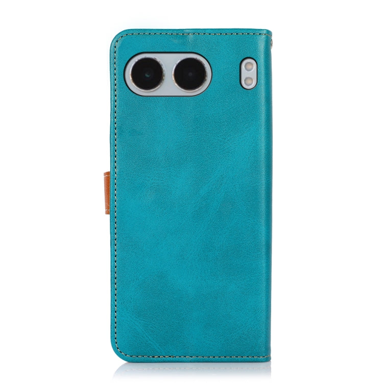 For OnePlus Nord 4 KHAZNEH Dual-color Cowhide Texture Flip Leather Phone Case