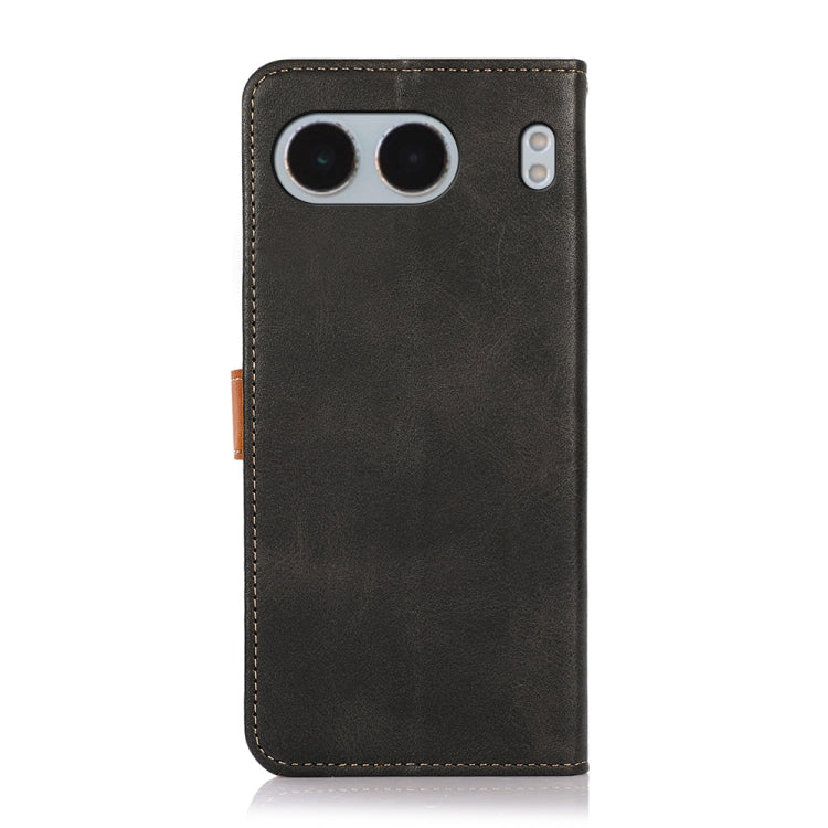 For OnePlus Nord 4 KHAZNEH Dual-color Cowhide Texture Flip Leather Phone Case