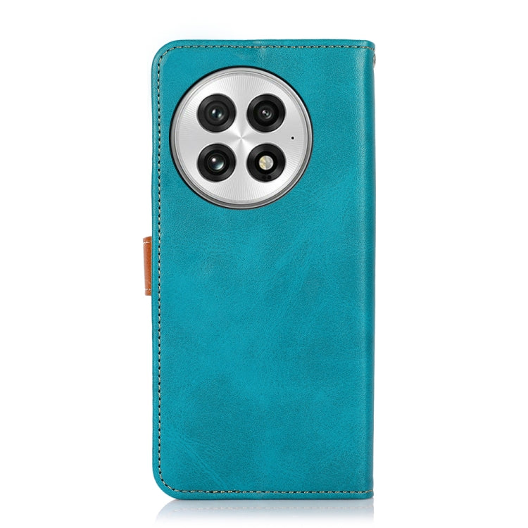 For OnePlus 13 KHAZNEH Dual-color Cowhide Texture Flip Leather Phone Case