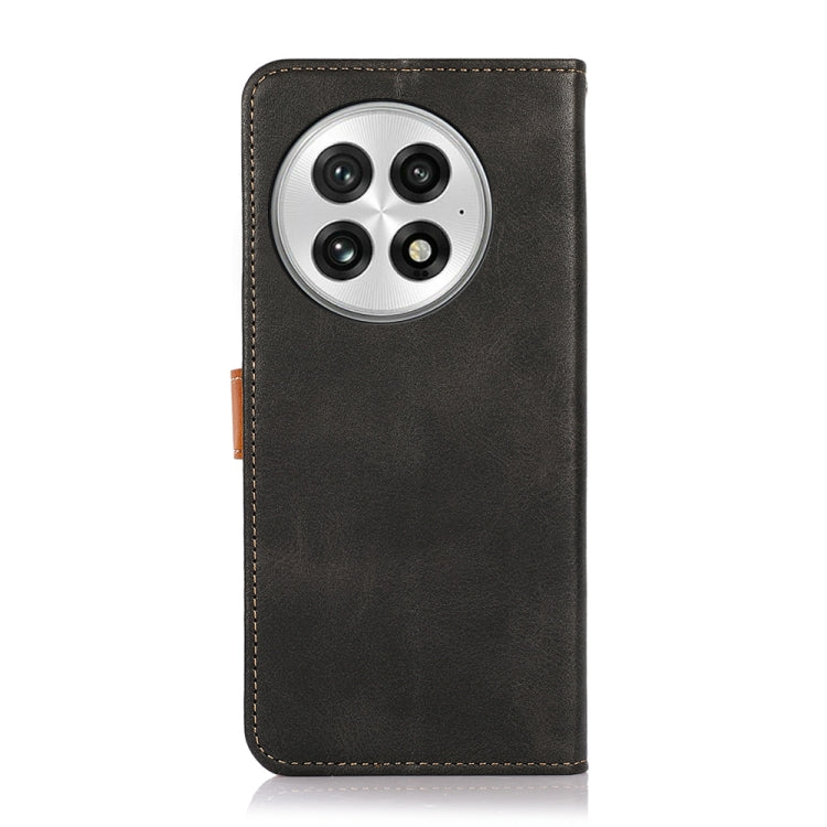 For OnePlus 13 KHAZNEH Dual-color Cowhide Texture Flip Leather Phone Case