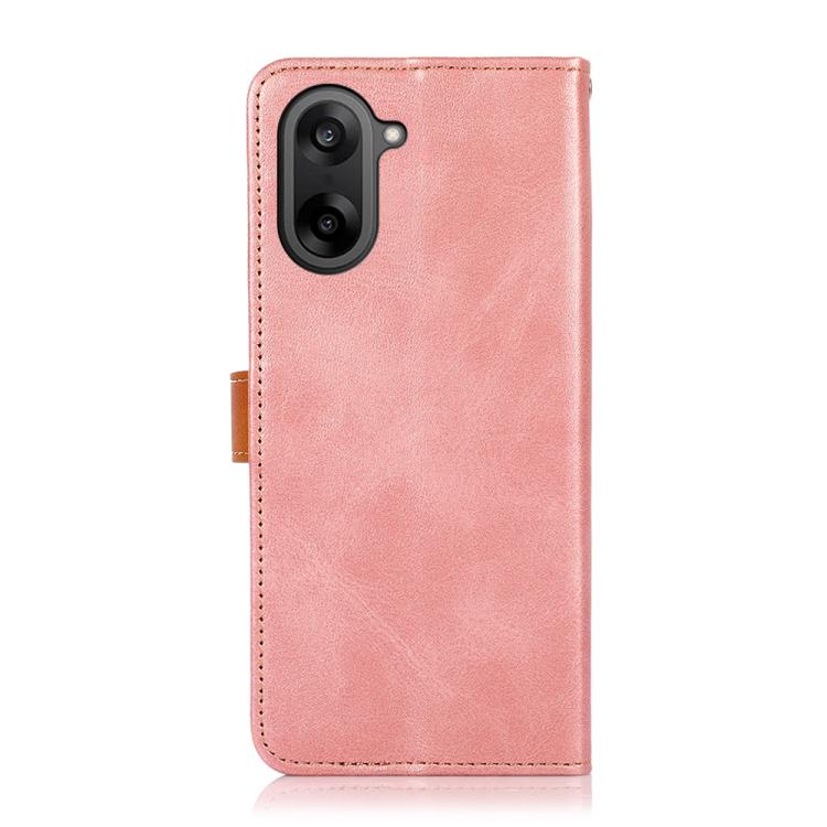 For OnePlus Nord CE5 KHAZNEH Dual-color Cowhide Texture Flip Leather Phone Case