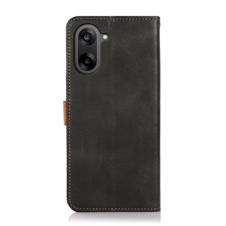 For OnePlus Nord CE5 KHAZNEH Dual-color Cowhide Texture Flip Leather Phone Case