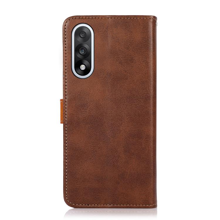 For OnePlus Nord 5 KHAZNEH Dual-color Cowhide Texture Flip Leather Phone Case