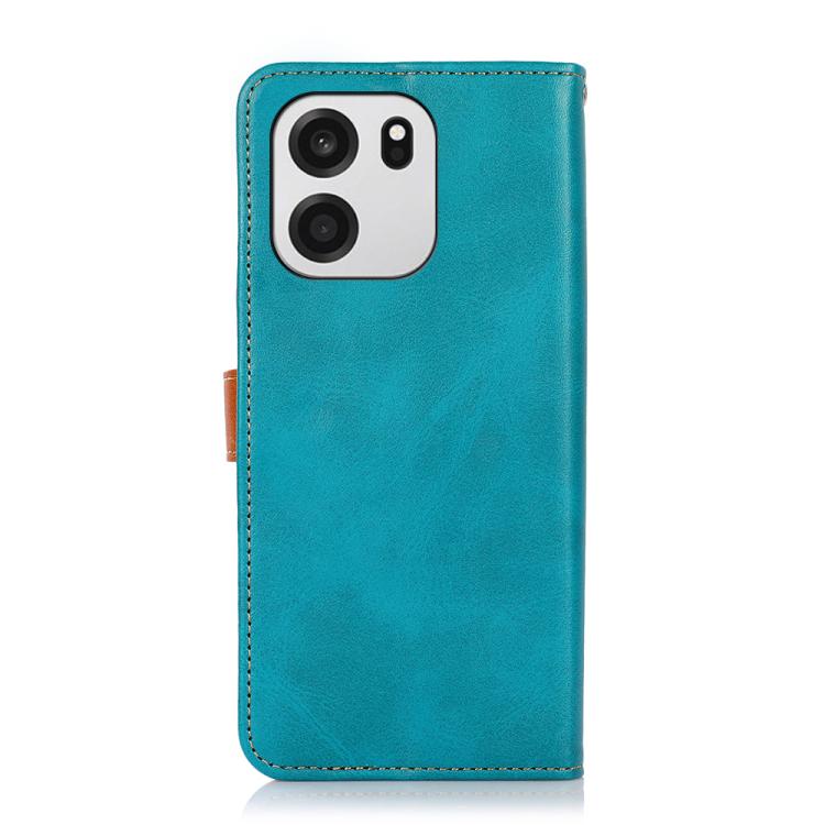 For OnePlus Turbo 6V / Turbo 6 KHAZNEH Dual-color Cowhide Texture Flip Leather Phone Case