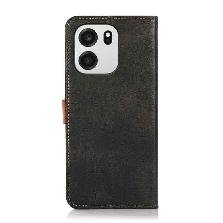 For OnePlus Turbo 6V / Turbo 6 KHAZNEH Dual-color Cowhide Texture Flip Leather Phone Case