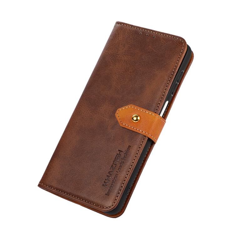 For OnePlus Ace 6 Ultra KHAZNEH Dual-color Cowhide Texture Flip Leather Phone Case