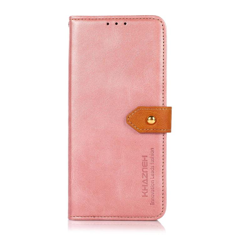 For OnePlus Ace 6 Ultra KHAZNEH Dual-color Cowhide Texture Flip Leather Phone Case