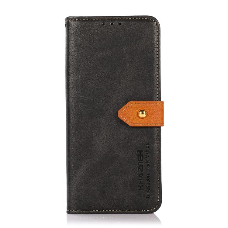 For OnePlus Ace 6 Ultra KHAZNEH Dual-color Cowhide Texture Flip Leather Phone Case