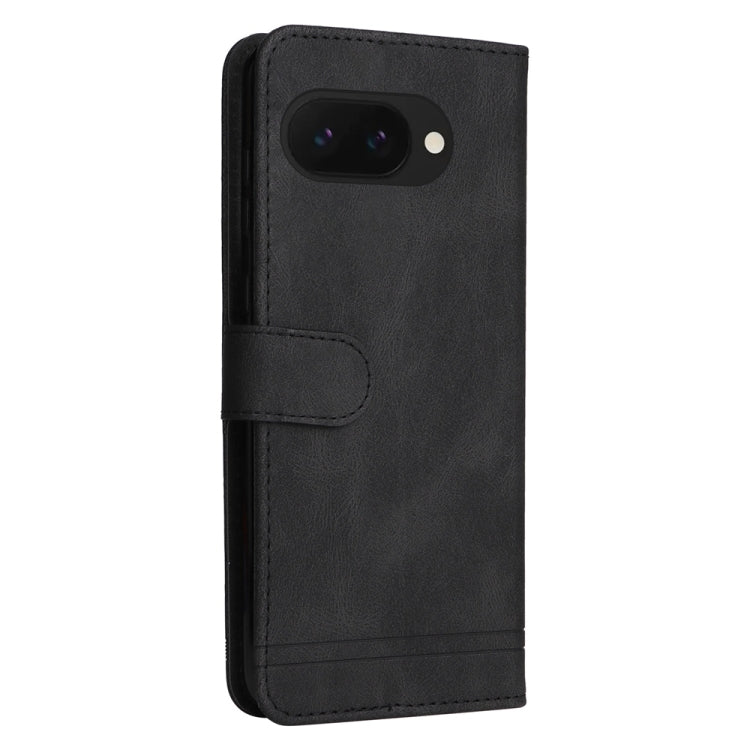 For Google Pixel 9a Skin Feel Life Tree Metal Button Leather Phone Case