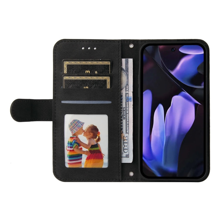 For Google Pixel 9a Skin Feel Life Tree Metal Button Leather Phone Case