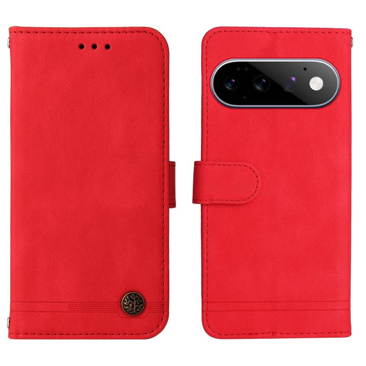 For Google Pixel 11 / Pixel 11 Pro Skin Feel Life Tree Metal Button Leather Phone Case