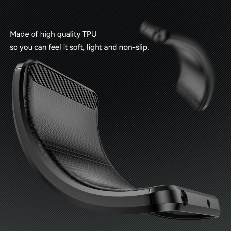 For Redmi Note 14 Pro+ 5G Carbon Fiber Brushed Texture TPU Phone Case