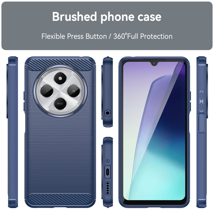 For Redmi 14C 4G Carbon Fiber Brushed Texture TPU Phone Case