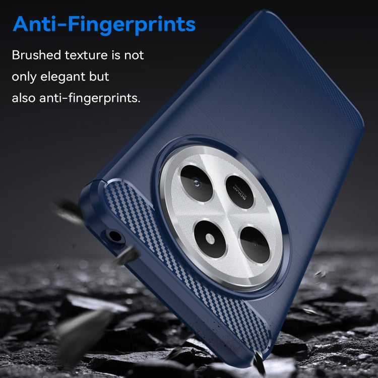 For Redmi 14C 4G Carbon Fiber Brushed Texture TPU Phone Case