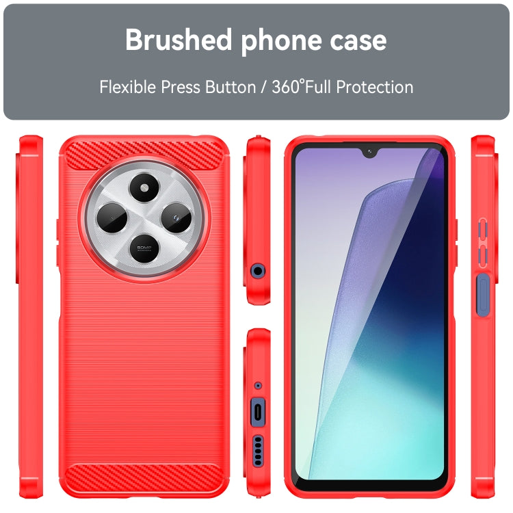 For Redmi 14C 4G Carbon Fiber Brushed Texture TPU Phone Case