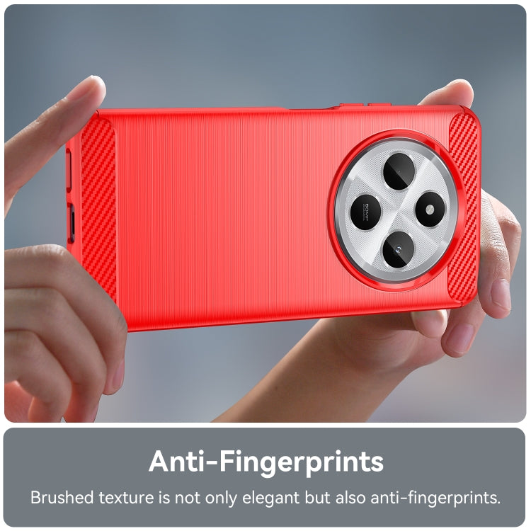 For Redmi 14C 4G Carbon Fiber Brushed Texture TPU Phone Case