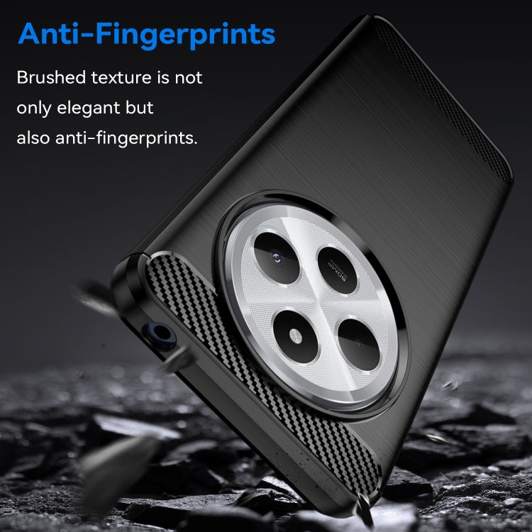 For Redmi 14C 4G Carbon Fiber Brushed Texture TPU Phone Case