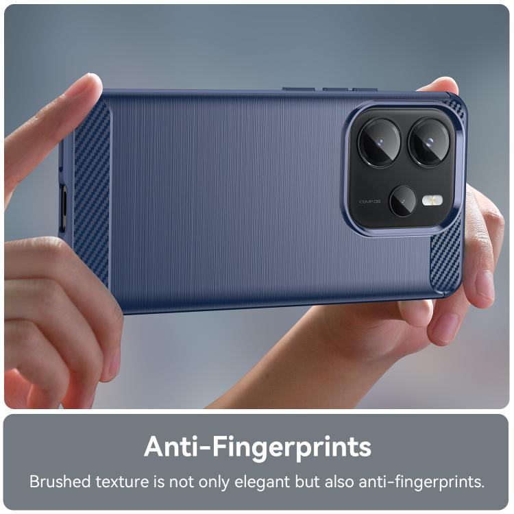 For Redmi Note 14 4G 163.25mm Carbon Fiber Brushed Texture TPU Phone Case