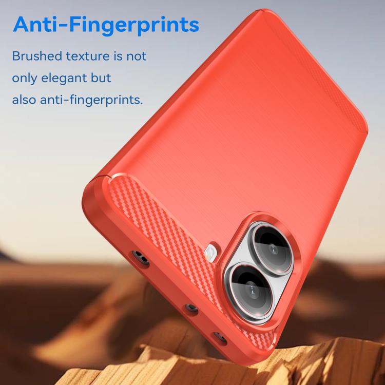 For Redmi Turbo 4 Carbon Fiber Brushed Texture TPU Phone Case