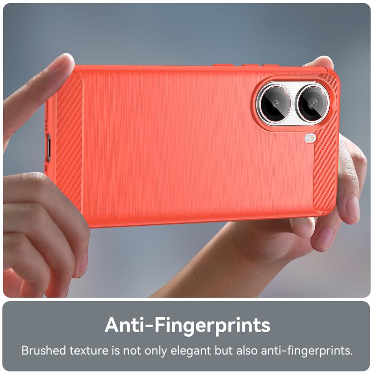 For Redmi Turbo 4 Carbon Fiber Brushed Texture TPU Phone Case