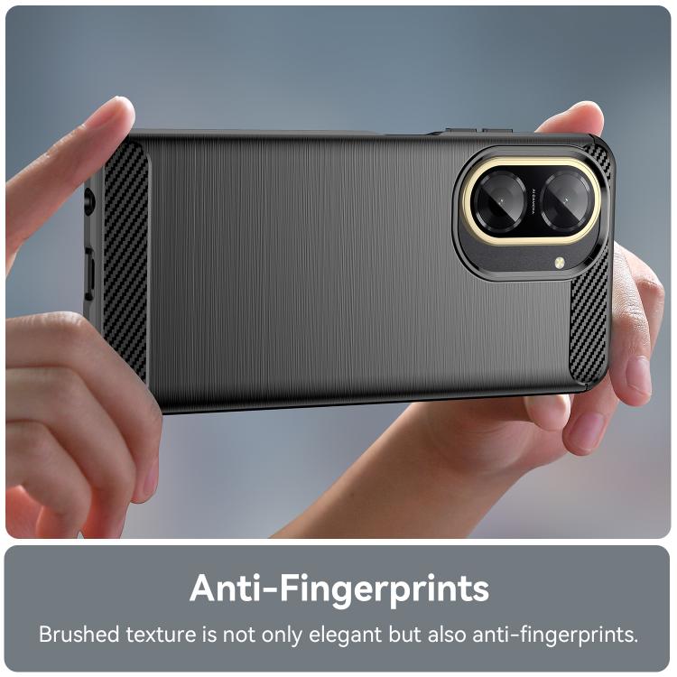 For Redmi A5 4G 173.3mm EU Carbon Fiber Brushed Texture TPU Phone Case