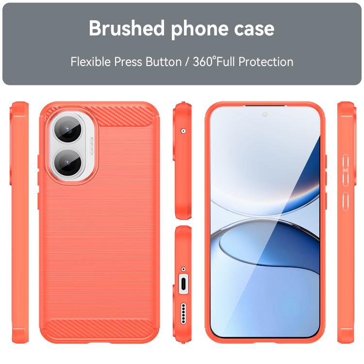 For Redmi Turbo 4 Pro Carbon Fiber Brushed Texture TPU Phone Case