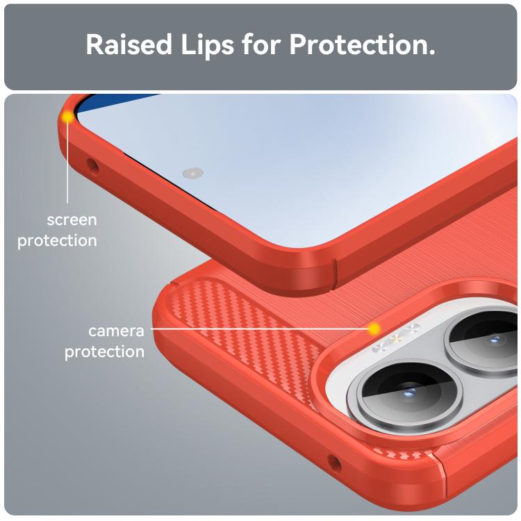 For Redmi Turbo 4 Pro Carbon Fiber Brushed Texture TPU Phone Case