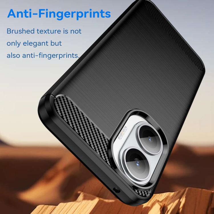 For Redmi Turbo 4 Pro Carbon Fiber Brushed Texture TPU Phone Case