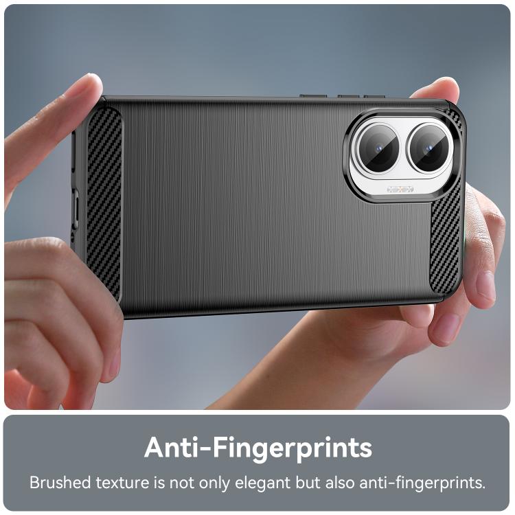 For Redmi Turbo 4 Pro Carbon Fiber Brushed Texture TPU Phone Case