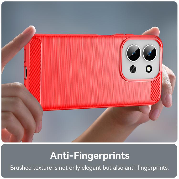 For Redmi 15C 5G / 4G EU 173mm Carbon Fiber Brushed Texture TPU Phone Case