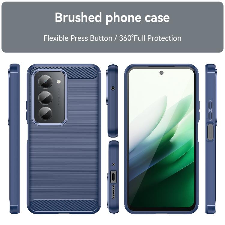 For Redmi 15 5G Global / 15 4G SEA Carbon Fiber Brushed Texture TPU Phone Case