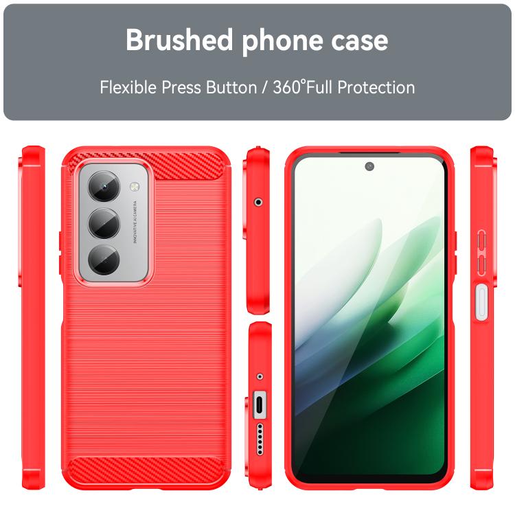 For Redmi 15 5G Global / 15 4G SEA Carbon Fiber Brushed Texture TPU Phone Case